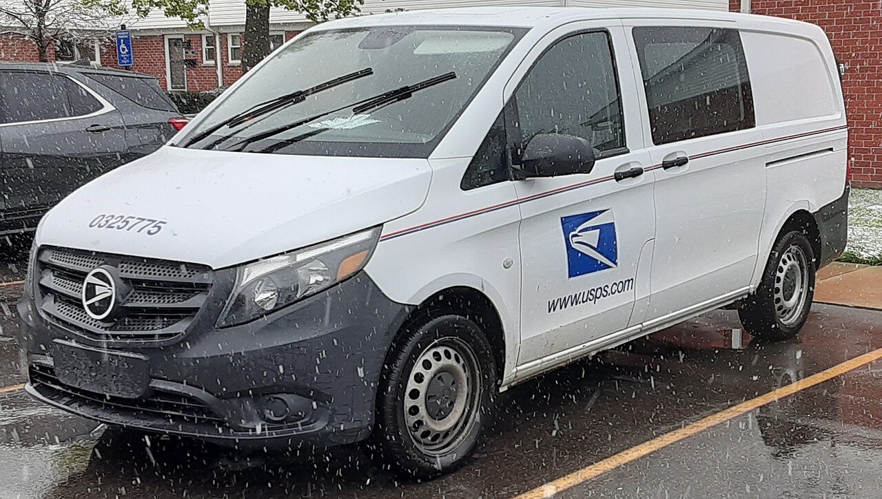 Xe chở thư của Bưu điện Mỹ USPS (ảnh minh họa)